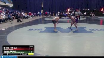 197 lbs Cons. Round 1 - Shane Mathias, Simpson College vs Daniel Benoit, University Of The Ozarks (Arkansas)