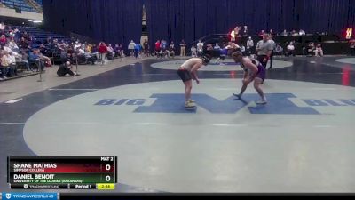 197 lbs Cons. Round 1 - Shane Mathias, Simpson College vs Daniel Benoit, University Of The Ozarks (Arkansas)