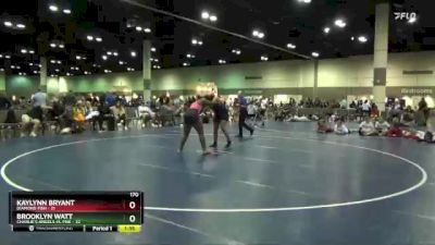 170 lbs Round 4 (16 Team) - Brooklyn Watt, Charlie`s Angels-FL Pnk vs Kaylynn Bryant, Diamond Fish