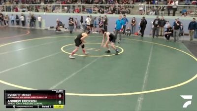 98 lbs Round 4 - Andrew Erickson, Juneau Youth Wrestling Club Inc. vs Everett Reigh, Dillingham Wolverine Wrestling Club