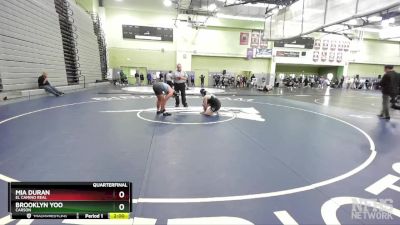 155 lbs Quarterfinal - Mia Duran, El Camino Real vs Brooklyn Yoo, CARSON