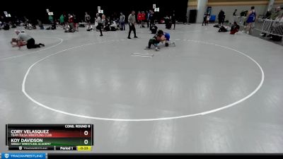 138 lbs Cons. Round 8 - Koy Davidson, Sebolt Wrestling Academy vs Cory Velasquez, Team Tulsa Wrestling Club