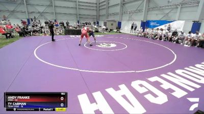 182 lbs Placement Matches (16 Team) - Andy Franke, Iowa vs Ty Carman, Team Utah