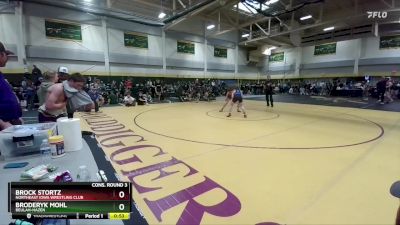 125 lbs Cons. Round 3 - Brock Stortz, Northeast Iowa Wrestling Club vs Broderyk Mohl, Beulah-Hazen