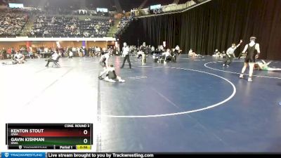 125 lbs Cons. Round 3 - Gavin Kishman, Iowa vs Kenton Stout, Iowa