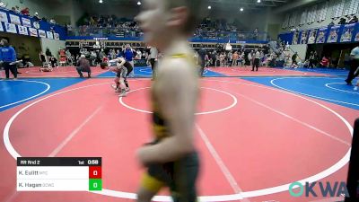 76 lbs Rr Rnd 2 - Kyus Eulitt, Miami Takedown Club vs Karson Hagan, Dark Cloud Wrestling Club