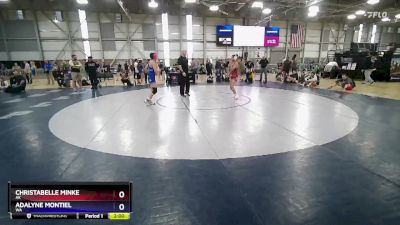 49 lbs Cons. Round 3 - Christabelle Minke, AK vs Adalyne Montiel, WA