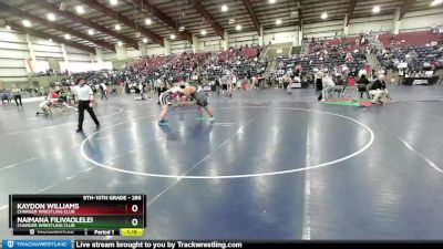 285 lbs Semifinal - Naimana Filivaolelei, Charger Wrestling Club vs Kaydon Williams, Charger Wrestling Club