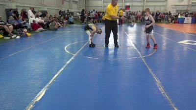 J-70 lbs Quarterfinal - Mason Cobb, WV vs Brynlee Gilmore, OH