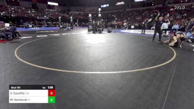 132 lbs Round Of 32 - Vanden Caudillo, Carlsbad (SD) vs Mario Sandoval, Northview (SS)