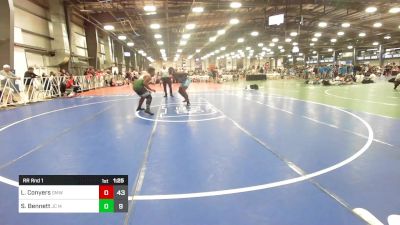 220 lbs Rr Rnd 1 - Ladearus Conyers, Gold Medal WC vs Sean Bennett, JC Mat Rats