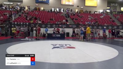 85 kg Cons 8 #2 - Lokepa Fanene, Temecula Valley High School Wrestling vs Zachary Leftwich, Osprey Wrestling Club