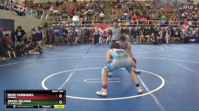 134 lbs Cons. Round 2 - Reme Fairbanks, Warren vs Simon Gelman, CP Wrestling