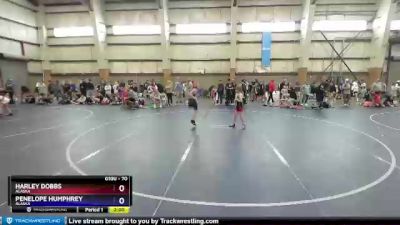 70 lbs Round 2 - Harley Dobbs, Alaska vs Penelope Humphrey, Alaska