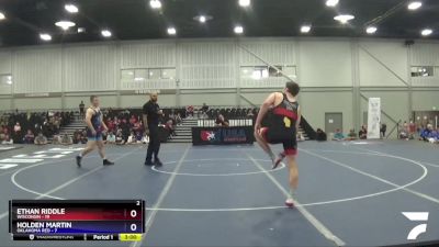 182 lbs Placement Matches (16 Team) - Ethan Riddle, Wisconsin vs Holden Martin, Oklahoma Red