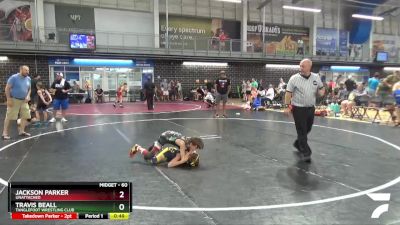 60 lbs Round 3 - Jackson Parker, Unattached vs Travis Beall, Tanglefoot Wrestling Club