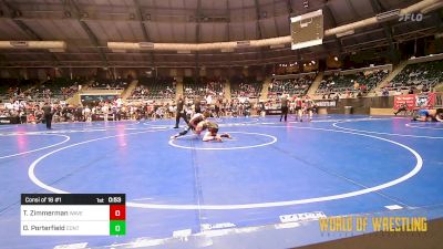 125 lbs Consi Of 16 #1 - Talas Zimmerman, Waverly Area Wrestling Club vs Owen Porterfield, Contender Wrestling Academy