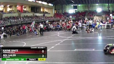 80 lbs Champ. Round 1 - Kayne Spatz, Nebraska Boyz vs Rex Sailer, Jr Bucks