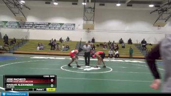 165 lbs Cons. Semi - Jose Pacheco, Fresno State Wrestling Club vs Hassan Alexander, Palomar