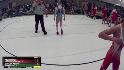 109 lbs Round 2 (8 Team) - Pierce Hurd, South Dakota Lightning vs Owen Launer, Nebraska Red