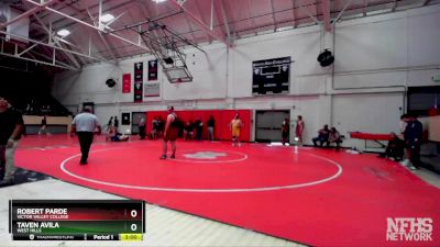 285 lbs Champ. Round 2 - Robert Parde, Victor Valley College vs Taven Avila, West Hills