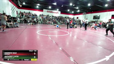 126 lbs Semifinal - Anthony Lucio, Fountain Valley vs Andrew Diaz, Hesperia