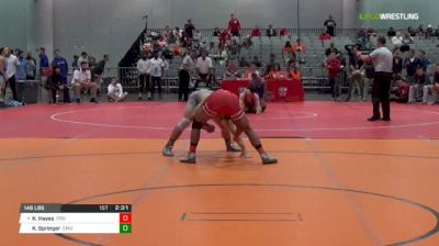 149 lbs Round of 16 - Ke-Shawn Hayes, Ohio State University vs Kyle Springer, Eastern Michigan University