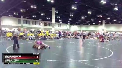 152 lbs Round 1 (16 Team) - Jackson Todd, Delta Eagles vs Beau Brabender, Michiana Vice-Pink