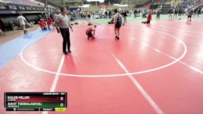 157 lbs Cons. Round 2 - Davit Tskrialashvili, Minnesota vs Kaleb Miller, Illinois