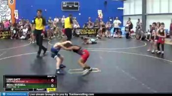 44 lbs Finals (8 Team) - Liam Gatt, Backyard Brawlers vs Beau Russell, Funky Fire