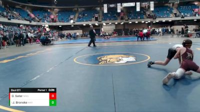 101 lbs Cons. Round 5 - Joseph Bronske, Marist vs Owen Sater, Morris