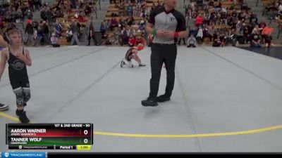 50 lbs Cons. Round 4 - Tanner Wolf, Grapplers vs Aaron Warner, Amery Warrior`s