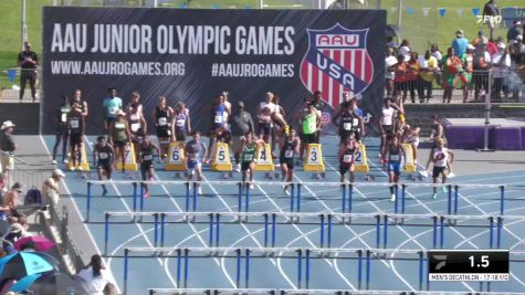 Youth Girls' 110m Hurdles Aau Junior Olympics, Finals 1 - Age 17-18