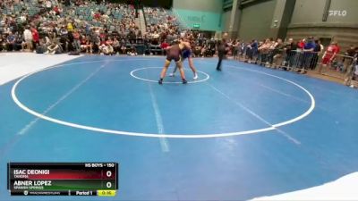 150 lbs Cons. Semi - Isac Deonigi, Tahoma vs Abner Lopez, Spanish Springs