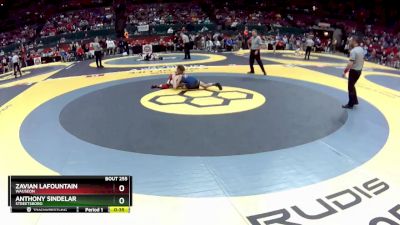 D2-120 lbs Cons. Round 3 - Anthony Sindelar, Streetsboro vs Zavian LaFountain, Wauseon