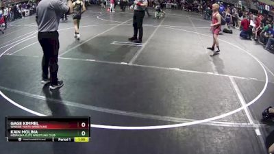 112 lbs Cons. Round 1 - Gage Kimmel, Winside Youth Wrestling vs Kain Molina, Nebraska Elite Wrestling Club