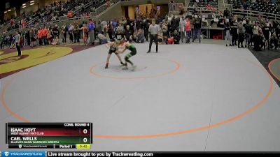 67 lbs Cons. Round 4 - Cael Wells, Klamath Basin Warriors Wrestli vs Isaac Hoyt, West Albany Mat Club