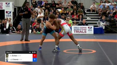 72 kg Semifinal - Isaac Dukes, Army (WCAP) vs Jon Jay Chavez, NYAC/FLWC