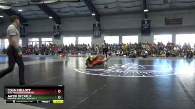 125 lbs Semifinal - Jacob Decatur, Baldwin Wallace University vs Colin Mellott, Ohio Northern University