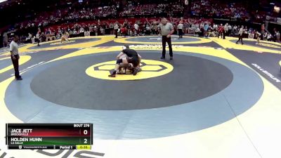 D1-138 lbs Cons. Round 3 - Jace Jett, Brecksville vs Holden Huhn, La Salle