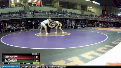 215 lbs Round 2 (6 Team) - Eli Franklin, Smith Center HS vs Caden Boyer, Gretna East