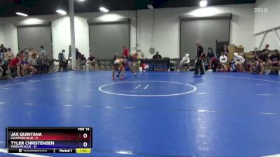 92 lbs Placement Matches (8 Team) - Jax Quintana, Colorado Blue vs Tyler Christensen, Missouri Blue