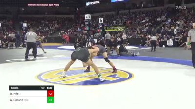 160 lbs Semifinal - Dylan Pile, Los Gatos (CC) vs Angelo Posada, Poway (SD)