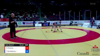 70kg Cons. Round 2 - Bryce Rooney, Montreal NTC / Montreal WC vs Takis Sembalerus, Saskatoon WC