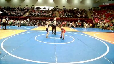 67 lbs Consolation - Luke Brant, Caney Valley Wrestling vs AJ Miller, Team Tulsa Wrestling Club