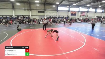 58 lbs Semifinal - Dawson Willford, Grindhouse WC vs Jesse Espinoza, Total Kaos WC