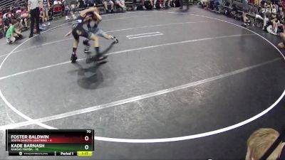 70 lbs Round 3 (6 Team) - Kade Barnash, Kansas Mamba vs Foster Baldwin, South Dakota Lightning