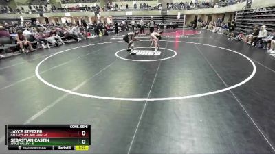 133 lbs Semis & 1st Wrestleback (8 Team) - Sebastian Castin, Apple Valley vs Jayce Stetzer, Gale-Ett.-Tr./Mel.-Min.