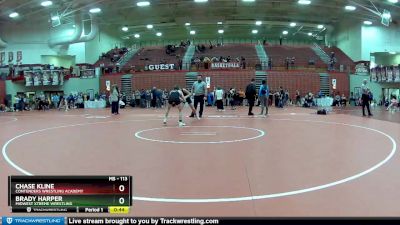 113 lbs 1st Place Match - Brady Harper, Midwest Xtreme Wrestling vs Chase Kline, Contenders Wrestling Academy