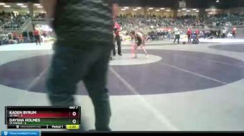 120 lbs Semis & 1st Wrestleback (8 Team) - Daysha Holmes, 3A Rainier vs Kaden Byrum, 3A Taft
